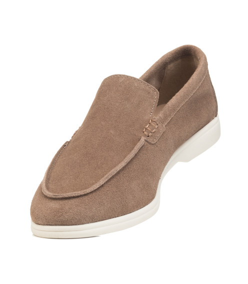 Туфлі-лофери жіночі кольору капучино Loro Piana 1109ТZ-С