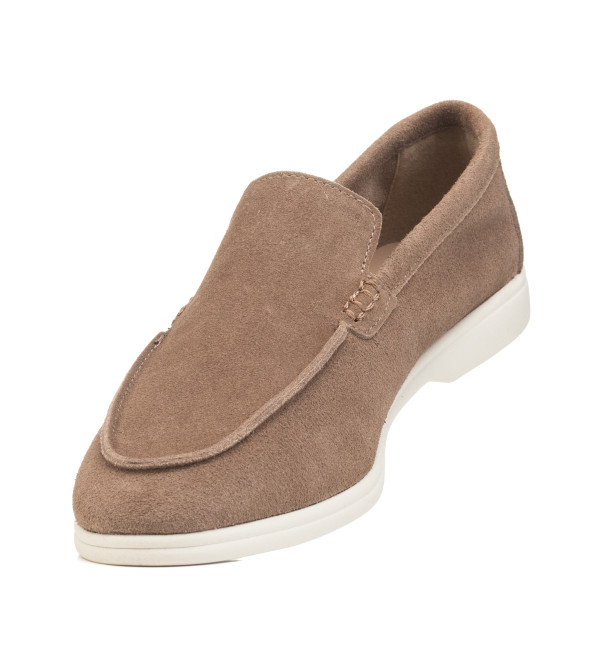 Туфлі-лофери жіночі кольору капучино Loro Piana 1109ТZ-С
