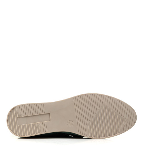 Туфли лоферы женские замшевые на низком ходу All shoes 892ТZ-С
