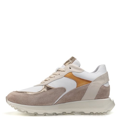 Кроссовки женские светлые кожаные Alpino 907ТZ