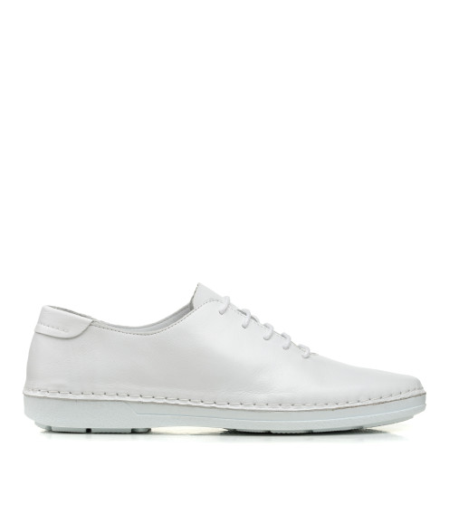 Туфли кожаные белые All shoes 921ТZ