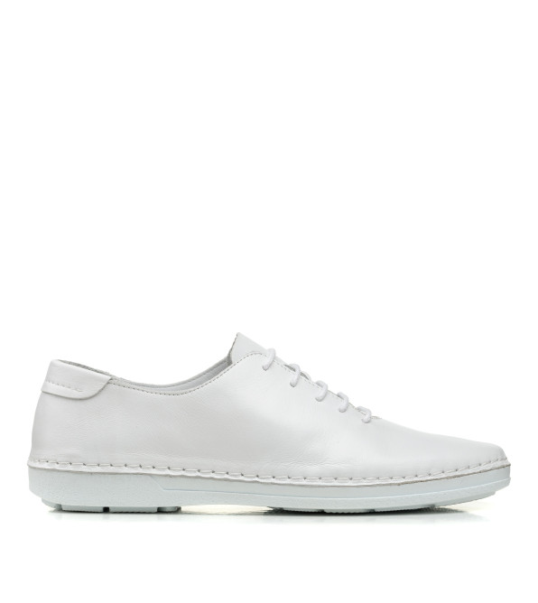 Туфли кожаные белые All shoes 921ТZ
