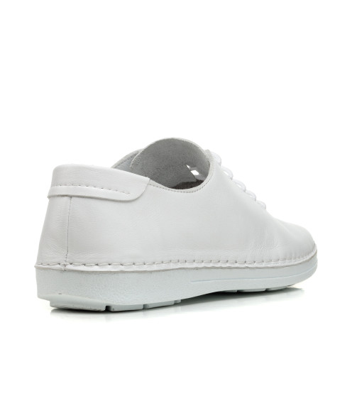Туфли кожаные белые All shoes 921ТZ