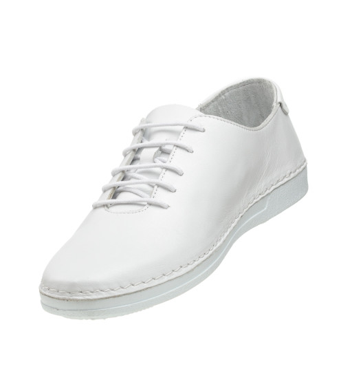 Туфли кожаные белые All shoes 921ТZ