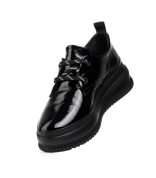 Туфли женские на платформе на шнурках EVRROMODA 940ТZ