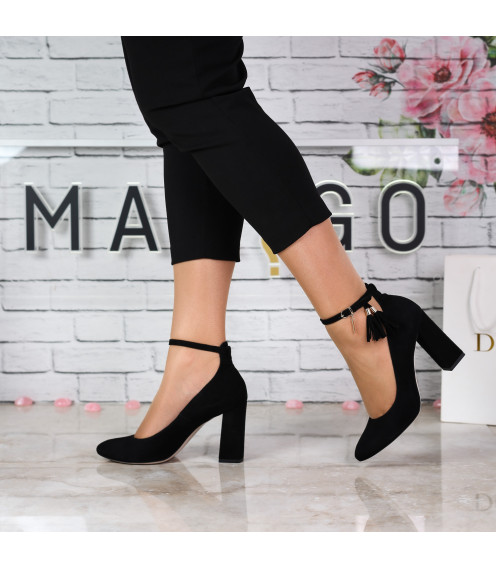 Туфли женские замшевые  на высоком каблуке Bravo Moda 1072ТП