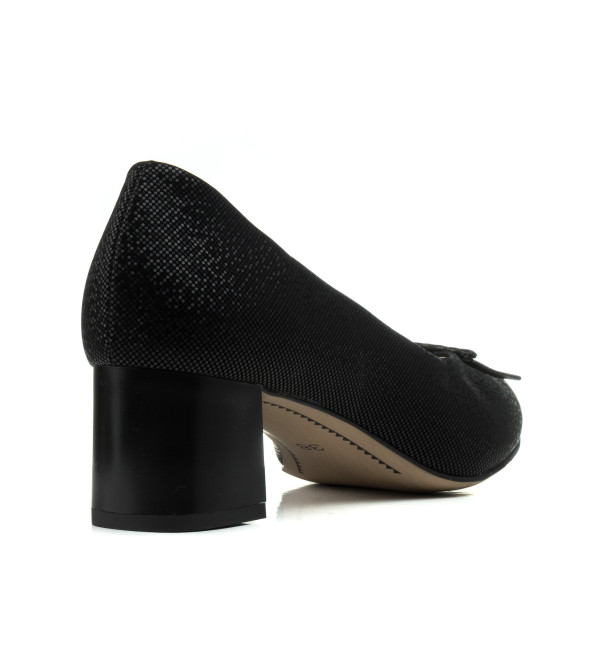 Туфли женские черные на каблуке Karolina 1181ТП