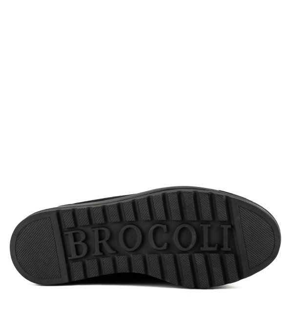 Ботинки женские замшевые на высокой платформе Brocoli 1084Ц
