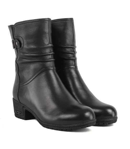 Ботинки женские кожаные на толстой подошве My Classic 1148Ц