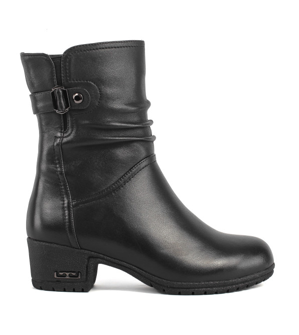 Ботинки женские кожаные на толстой подошве My Classic 1148Ц