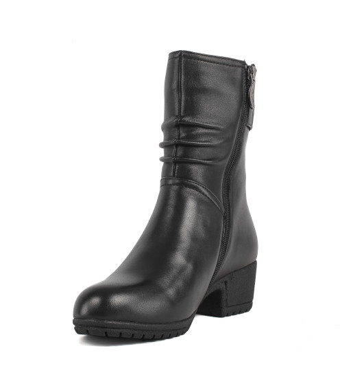 Ботинки женские кожаные на толстой подошве My Classic 1148Ц