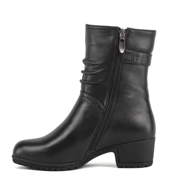 Ботинки женские кожаные на толстой подошве My Classic 1148Ц