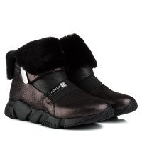 Ботинки женские кожаные бронзовые на платформе My Classic 1316Ц