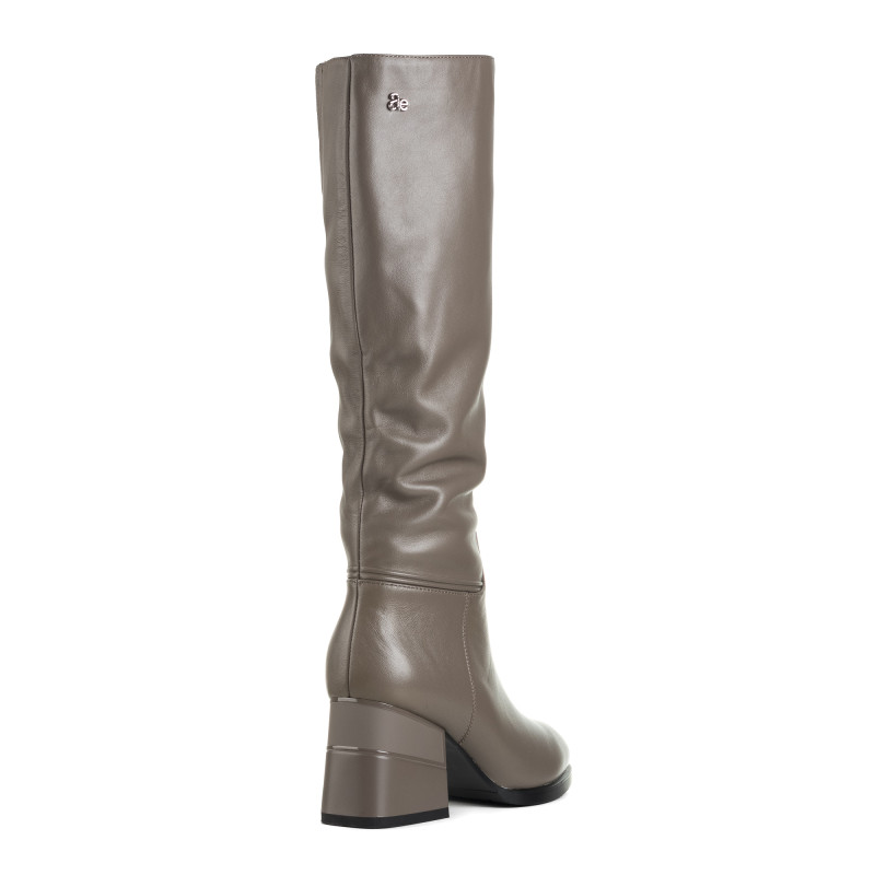 Чоботи зимові жіночі сірі шкіряні Molka 1582Ц