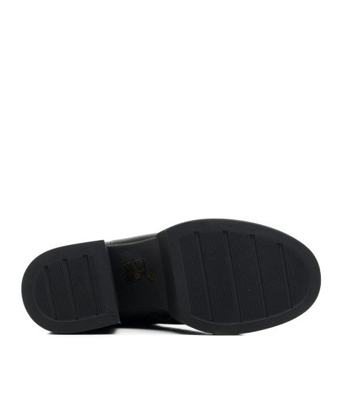 Черевики зимові шкіряні на каблуку Farinni 1655Ц