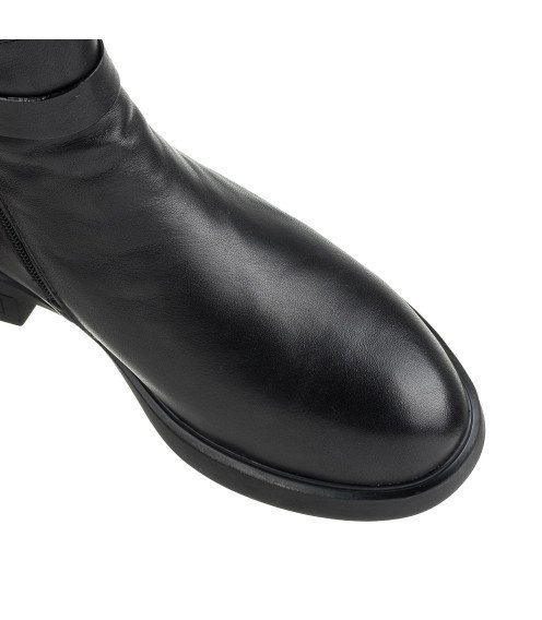 Ботинки женские кожаные черные Renzoni 1715Ц