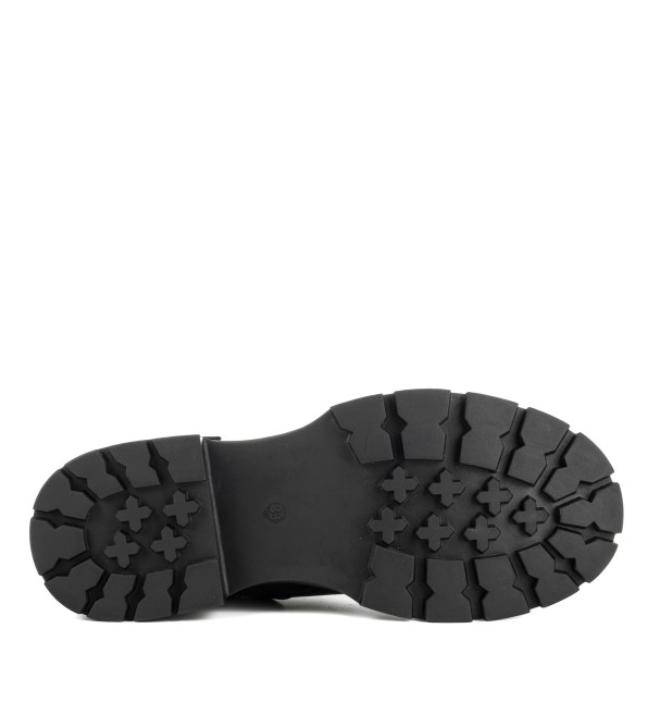 Ботинки женские зимние черные кожаные Meegocomfort 1750Ц