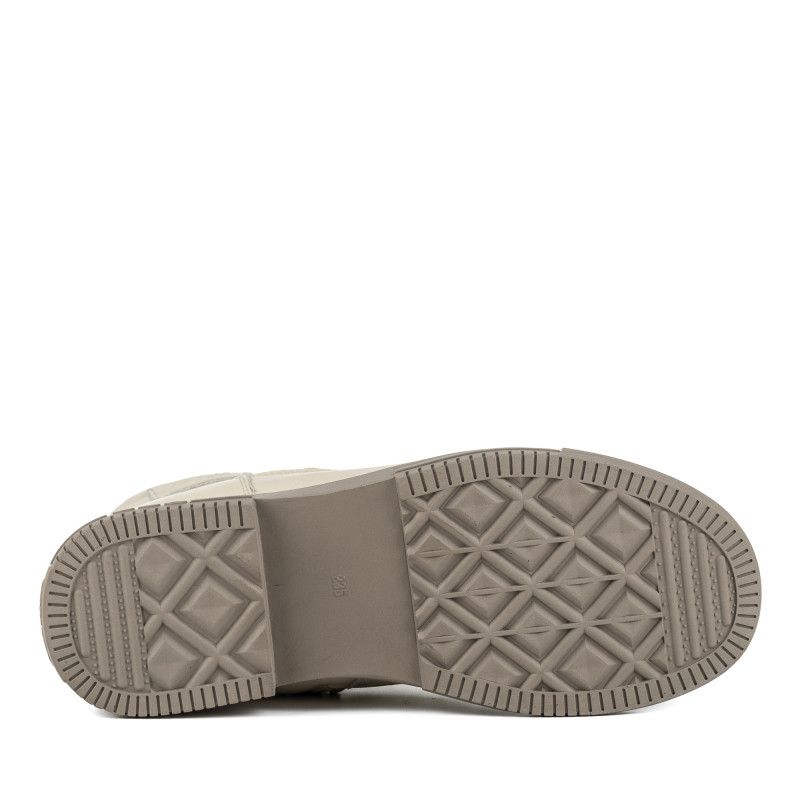 Ботинки женские зимние молочные кожаные Meegocomfort 1751Ц-А