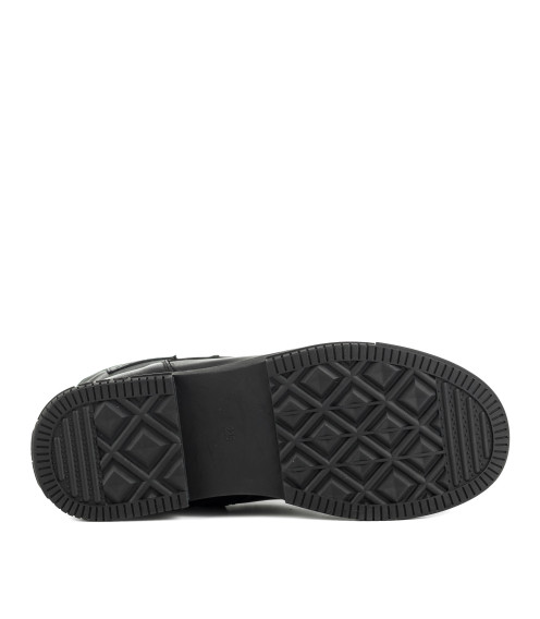 Ботинки женские зимние черные  кожаные Meegocomfort 1751Ц
