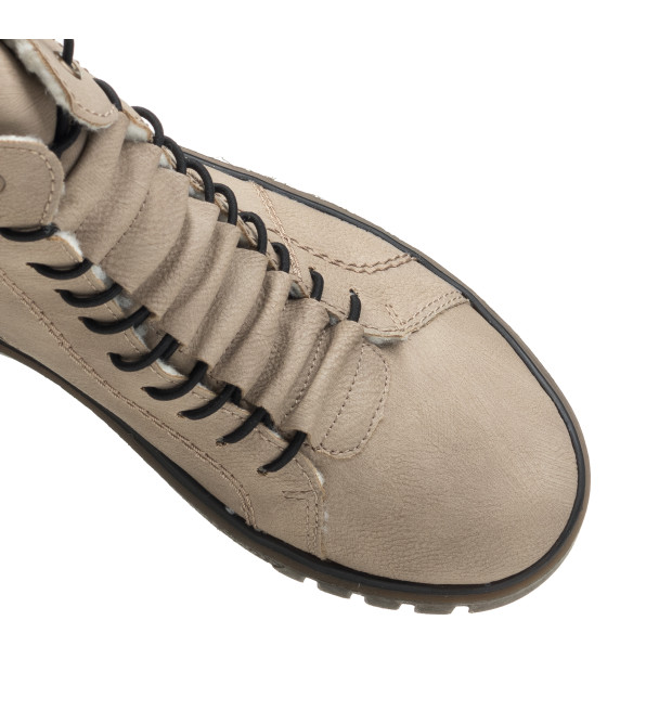 Ботинки женские бежевые на низком ходу Rieker 1833Ц-А