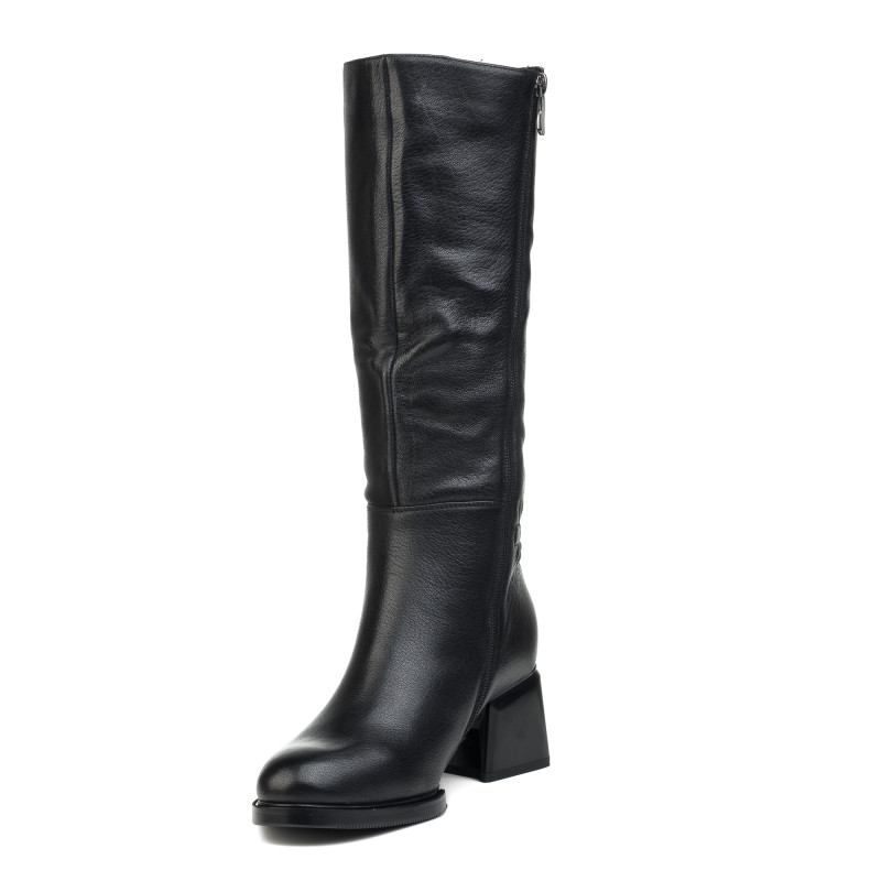 Сапоги женские кожаные зимние черные Molka 1857Ц
