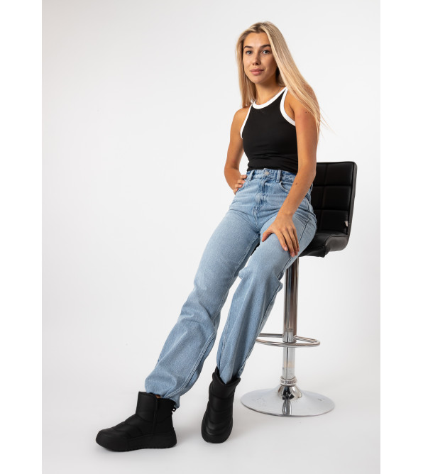 Ботинки женские черные на платформе Zojas Comfort 1980Ц