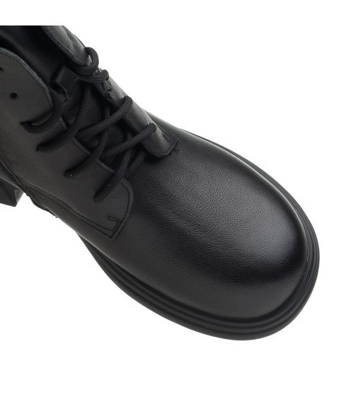 Ботинки женские черные на шнуровке Zojas Comfort 1985Ц