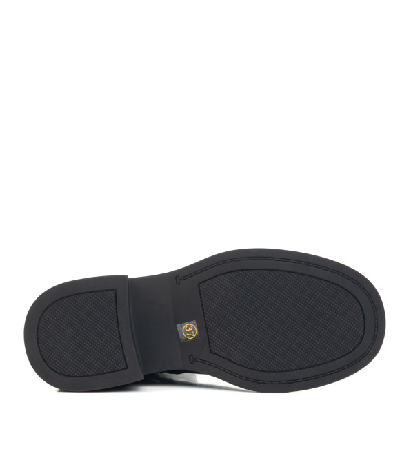 Черевики шкіряні жіночі чорні Meegocomfort 2162Ц