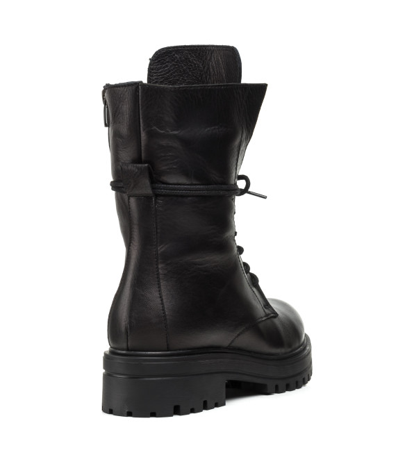 Черевики жіночі шкіряні зимові на платформі Guero 438ЦZ