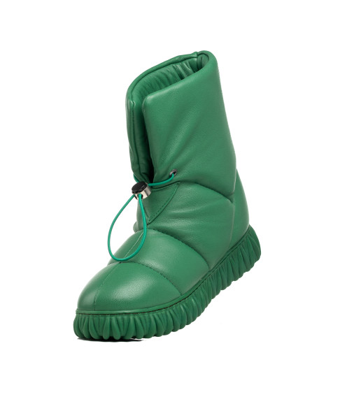 Ботинки женские зеленые зимние Evromoda 481ЦZ-В