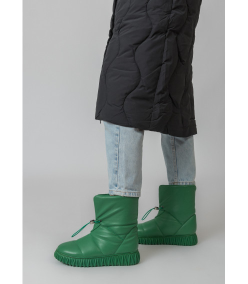 Ботинки женские зеленые зимние Evromoda 481ЦZ-В