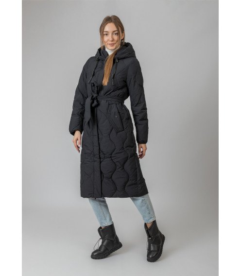Ботинки зимние стильные зимние черные кожаные Evromoda 481ЦZ