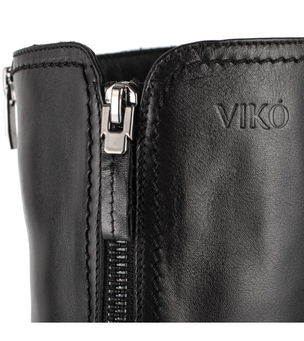 Сапоги женские кожаные зимние на низком ходу Viko 951ЦП