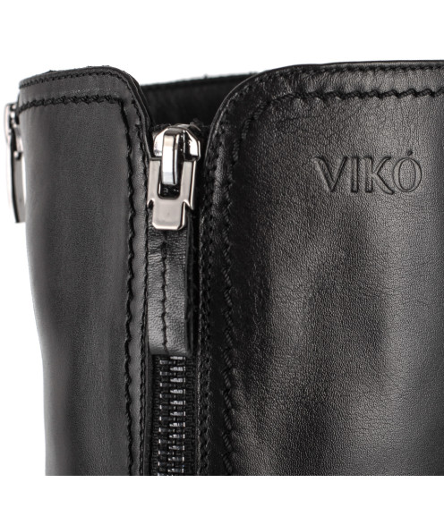 Чоботи жіночі шкіряні зимові на низькому ходу Viko 951ЦП