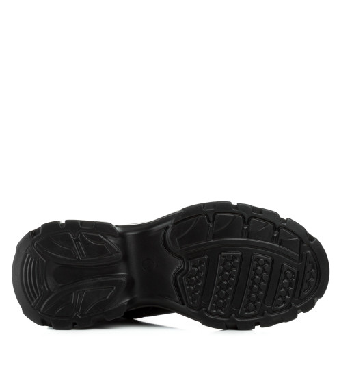 Кросівки жіночі чорні на платформі Lifeexpert 1350Б
