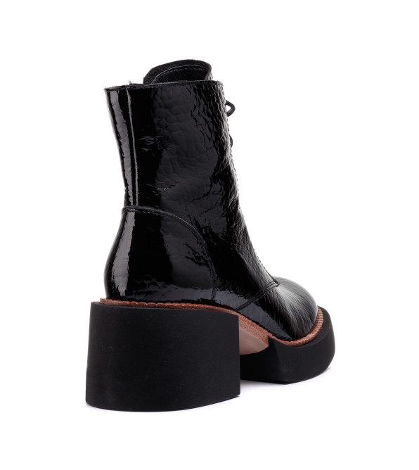 Ботинки женские черные на платформе My classic 1455Б