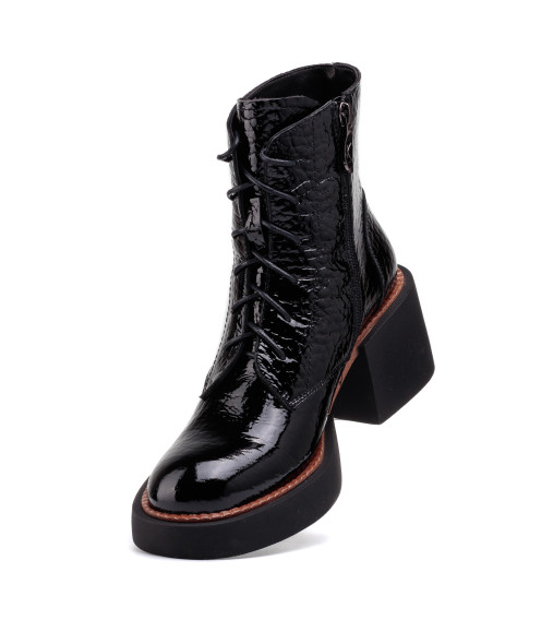 Ботинки женские черные на платформе My classic 1455Б