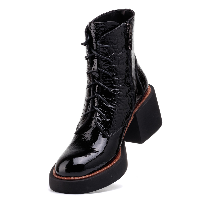 Ботинки женские черные на платформе My classic 1455Б