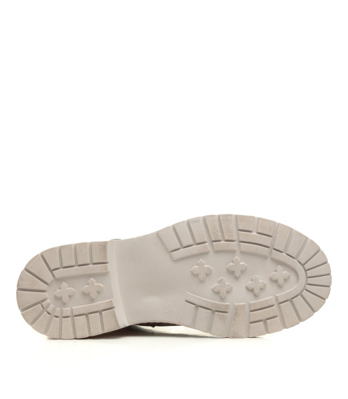 Ботинки кожаные белые Farinni 1474Б