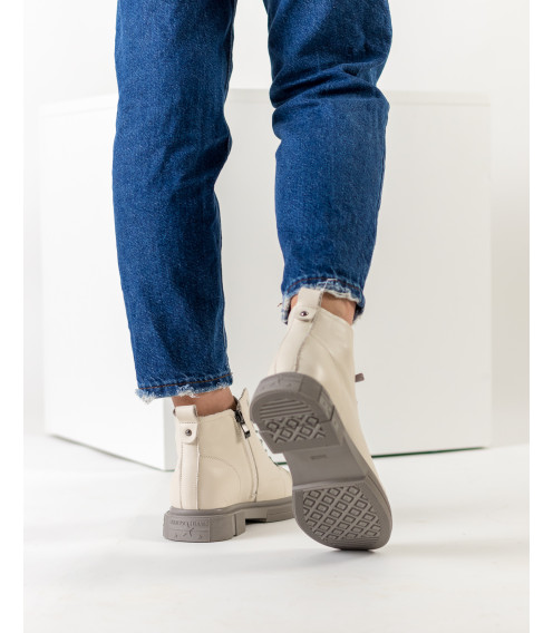 Ботинки женские молочные Meegocomfort 1533Б-А