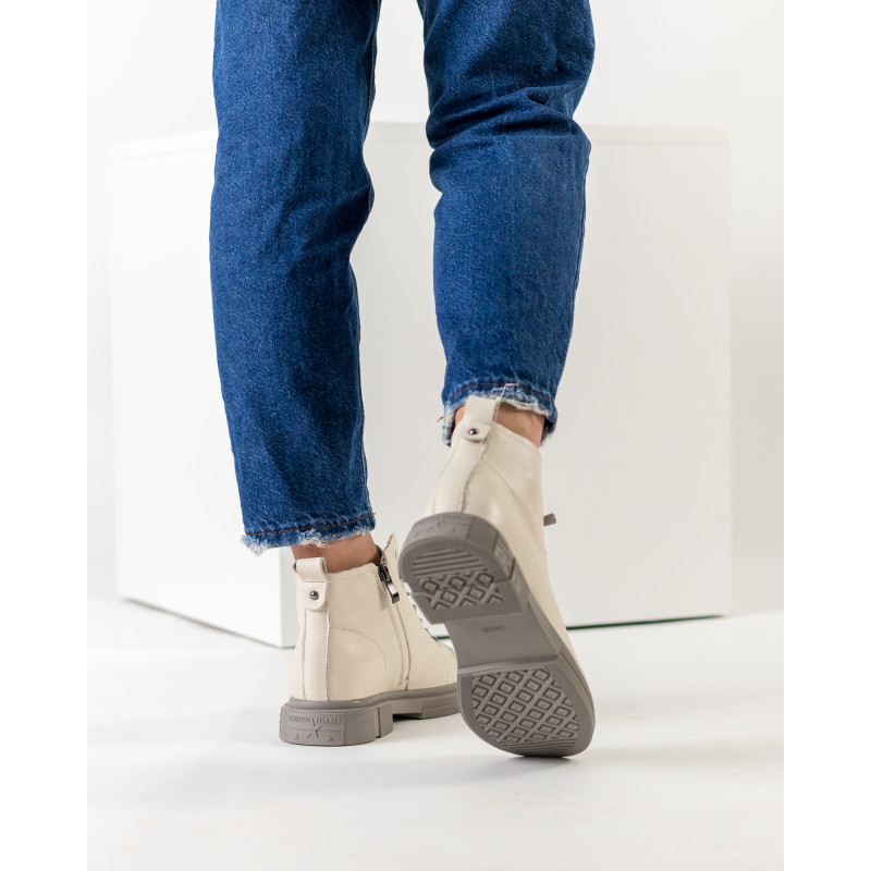 Ботинки женские молочные Meegocomfort 1533Б-А