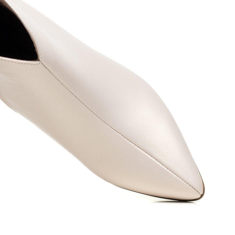 Ботильйони бежеві класичні на каблуку Lady marcia 1556Б-А
