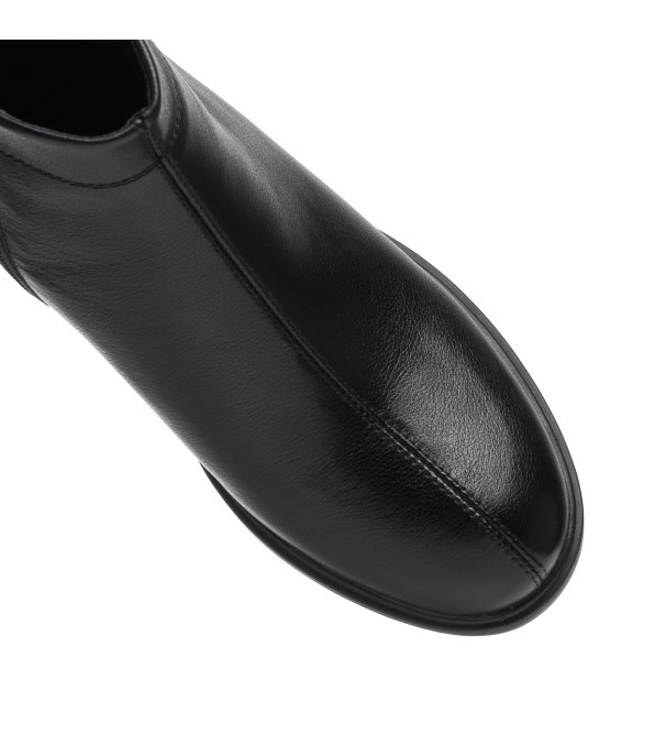 Ботинки женские кожаные черные Meegocomfort 1638Б