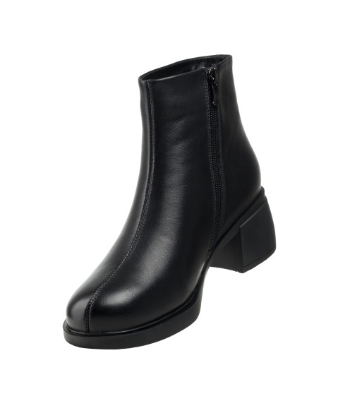 Черевики жіночі шкіряні на низькому каблуку Meegocomfort 1639Б