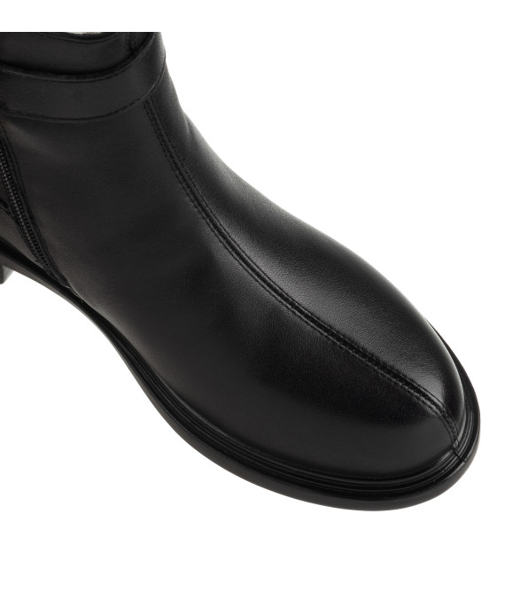 Ботинки женские кожаные черные Meegocomfort 1748Б
