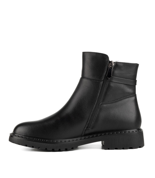 Ботинки женские черные кожаные Meegocomfort 1749Б