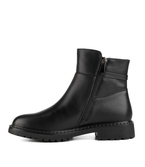 Ботинки женские черные кожаные Meegocomfort 1749Б