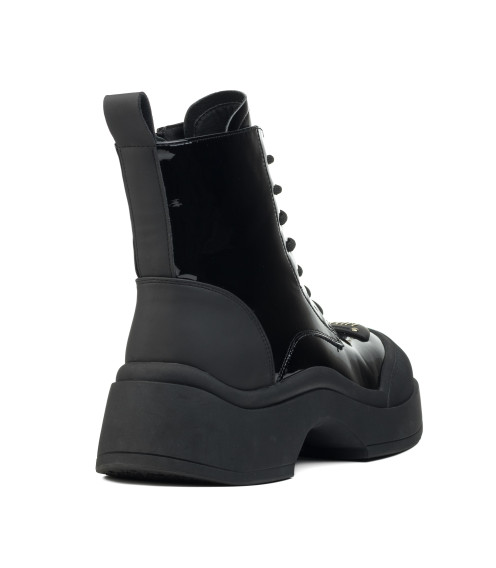 Ботинки женские лакированные на шнуровке Zojas Comfort 1855Б