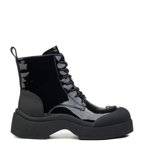 Ботинки женские лакированные на шнуровке Zojas Comfort 1855Б