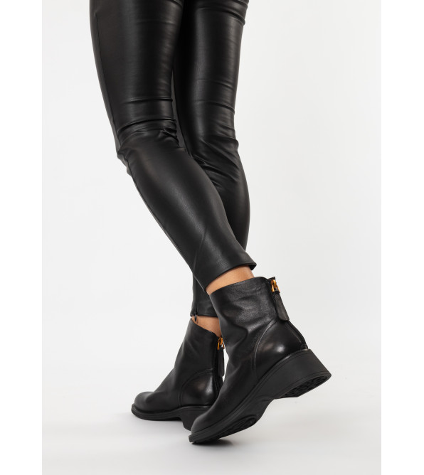 Ботинки женские черные кожаные Zojas Comfort 1858Б